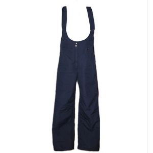 Blue Jumpsuit with Wide Straps and Durable Fabric